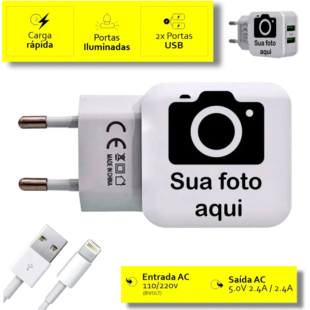 Carregador Personalizado com foto