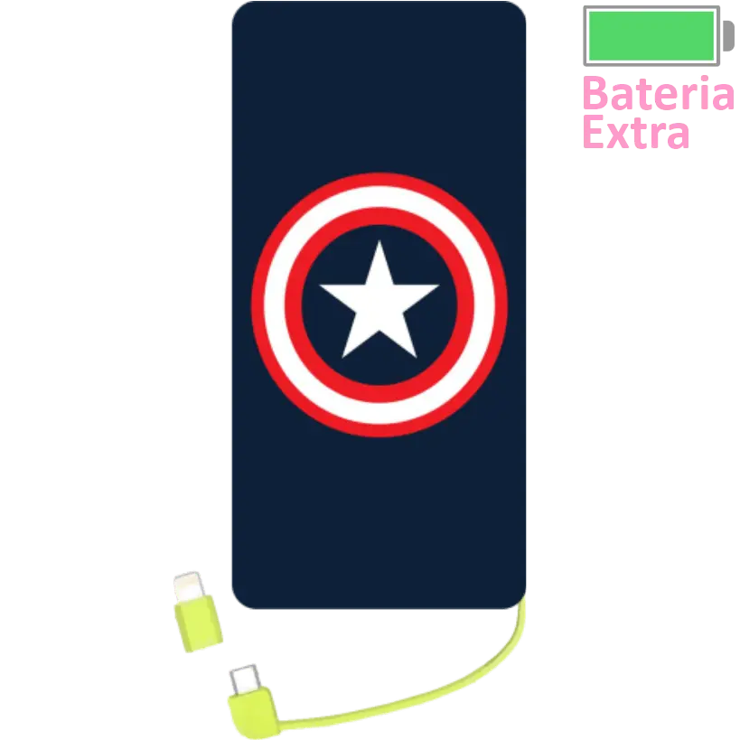 Power Bank ESCUDO CAPITÃO AMERICA