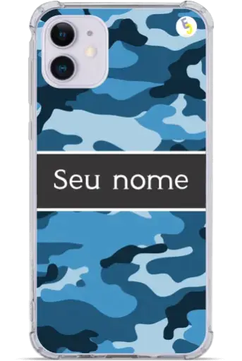 [#N031] CAPINHA CAMUFLADO AZUL (Com Nome)