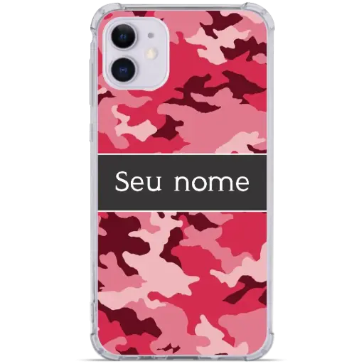 [#N032] CAPINHA CAMUFLADO ROSA (Com Nome)