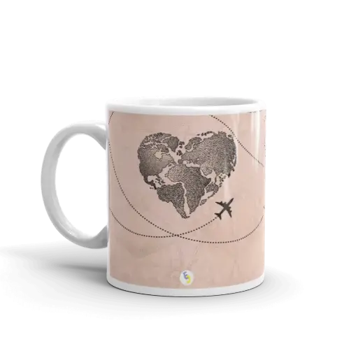 CANECA AMANDO VIAJAR (COM NOME)