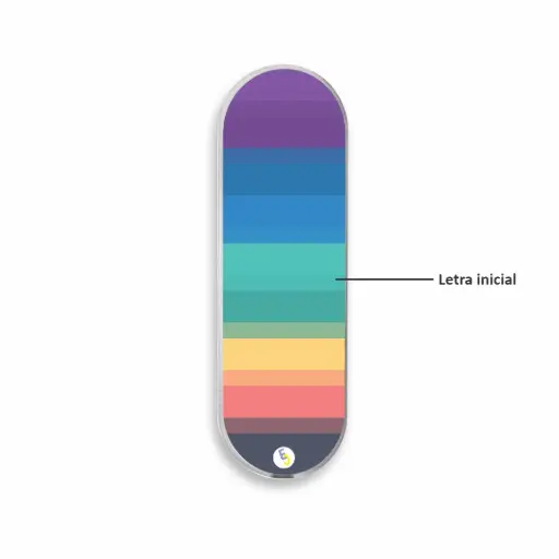 Finger Grip Rainbow (Com Nome)
