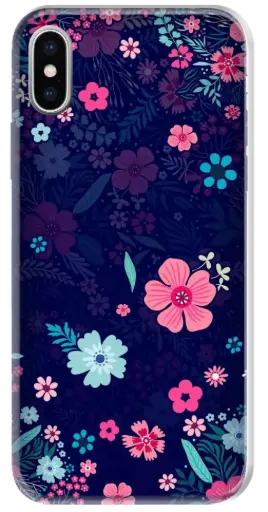 [#171] CAPINHA FLORAL ROSA E AZUL